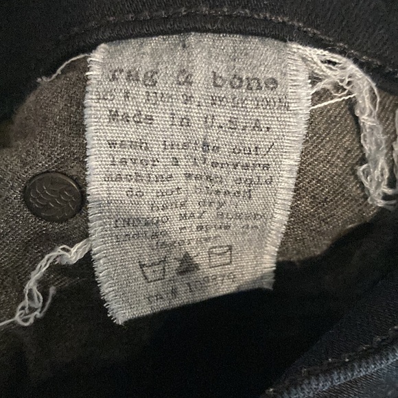 Rag & Bone Women's Pencil Leg Coal Wash Jeans - Picture 12 of 12